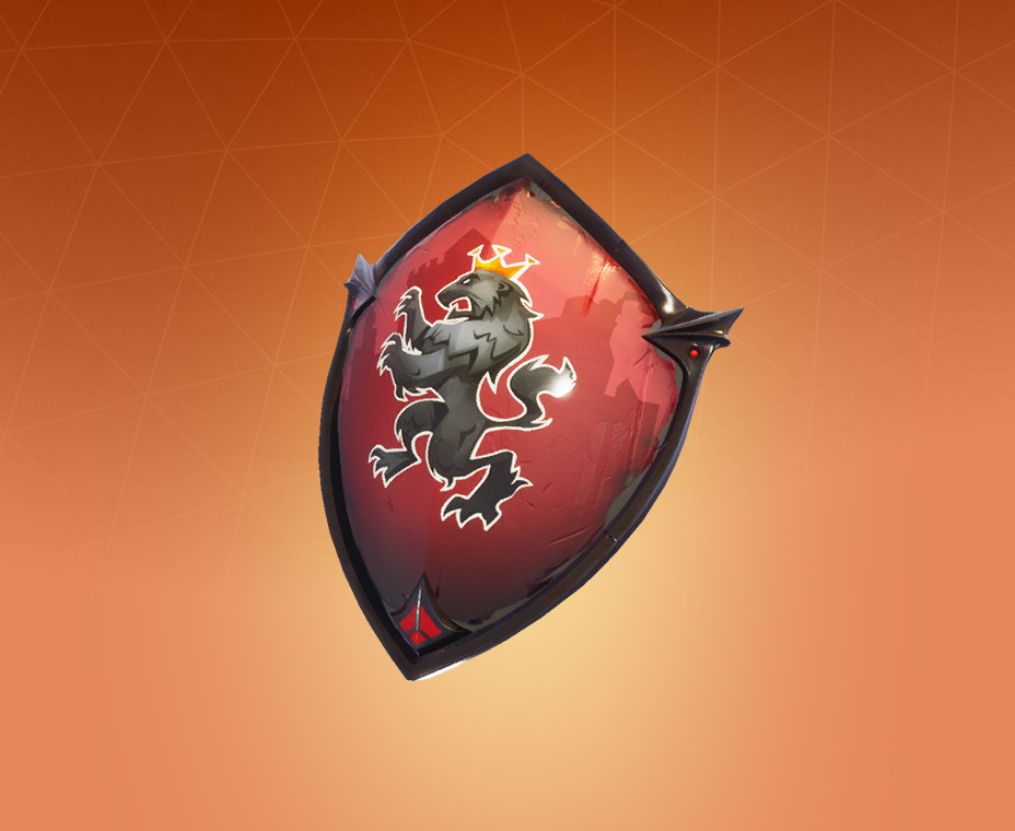 Red Shield Back Bling