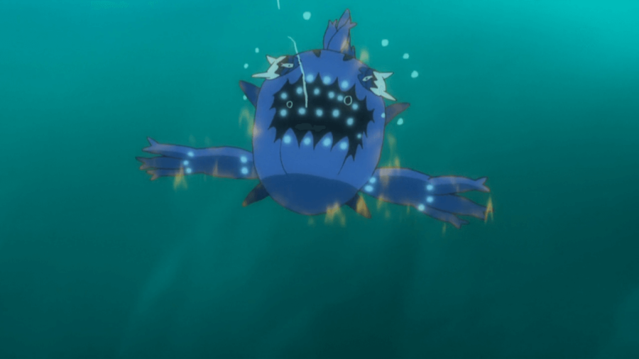 Image of Wishiwashi in Pokemon Anime.