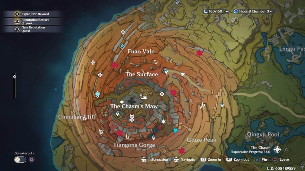 Chasm Time Trial Locations in Genshin Impact