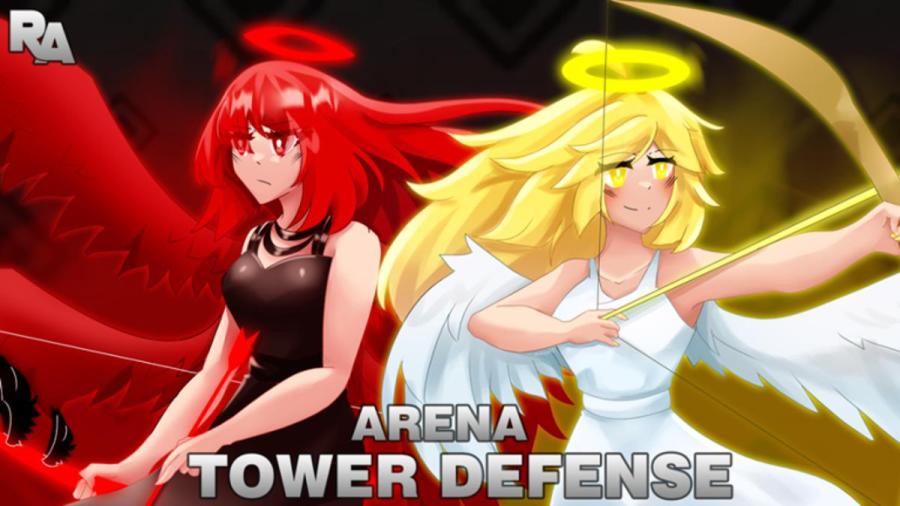 Arena Tower Defense angel and demon anime charachters