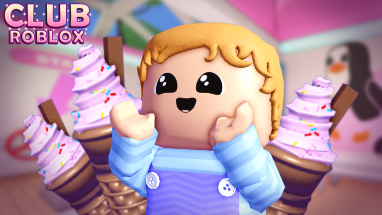 Club Roblox baby with ice creams