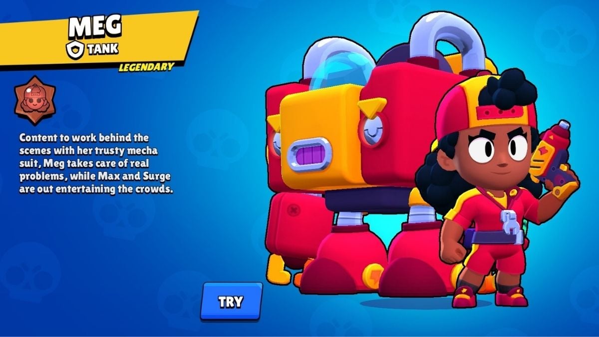 D tier Brawler Meg in Brawl Stars.