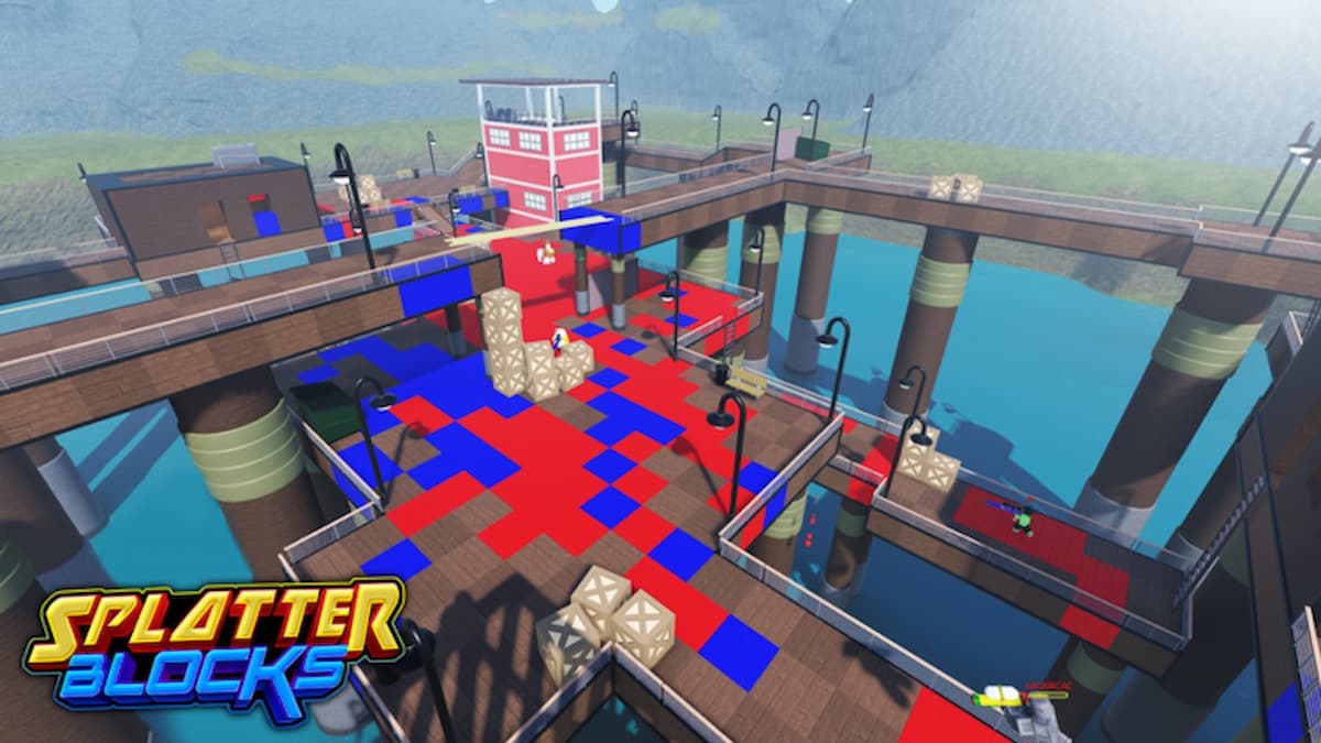 Battle zone for Roblox Splatter Blocks