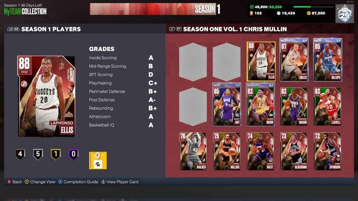 NBA 2K23 MyTeam Laphonso Ellis card