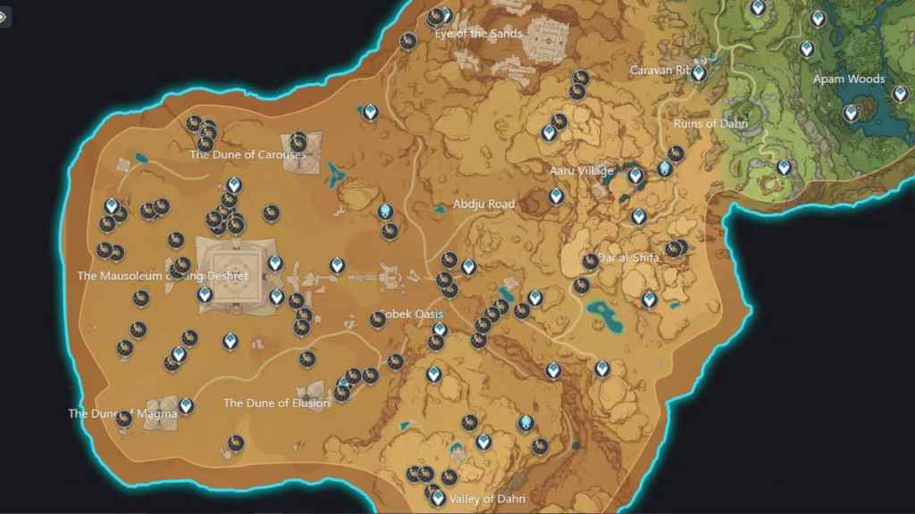 All Scarab locations in Genshin Impact