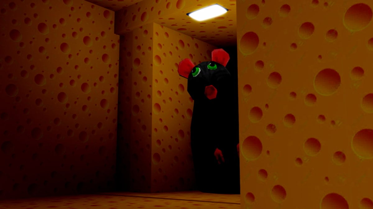 Facing the scary rat in Roblox Cheese Escape