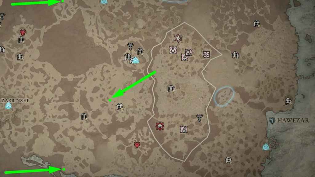 Havezar Helltide mystery chest map Diablo IV