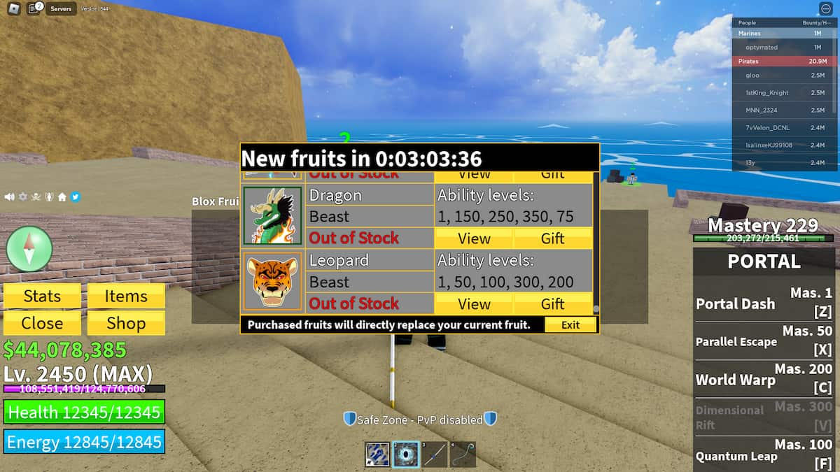 All Mythical Fruits In Blox Fruits - Roblox - Pro Game Guides