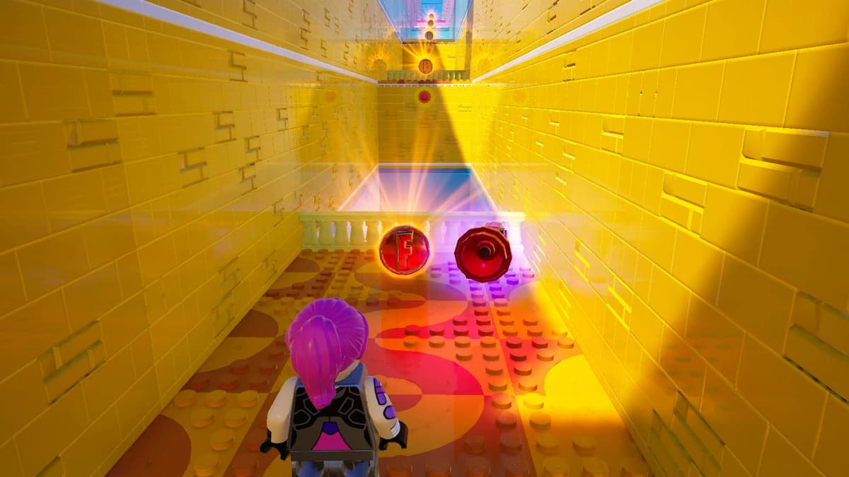 A LEGO Deathrun in Fortnite