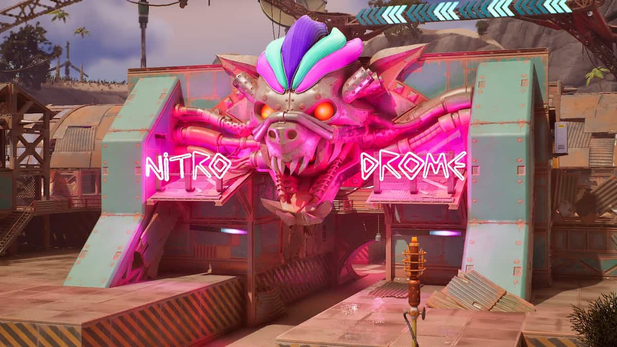 The Nitrodome battle area in Fortnite