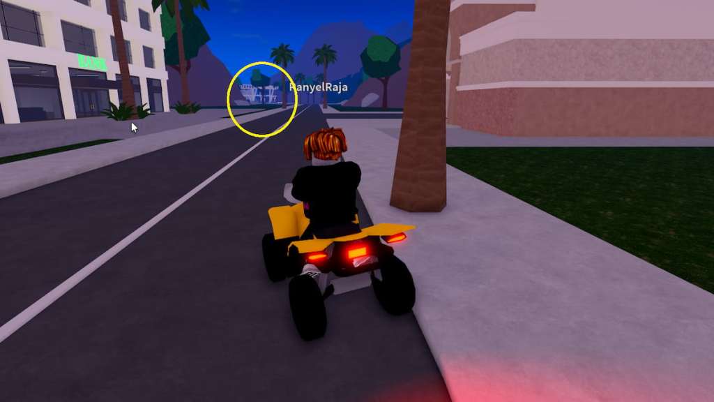 A Player traveling towards airport In Berry Avenue