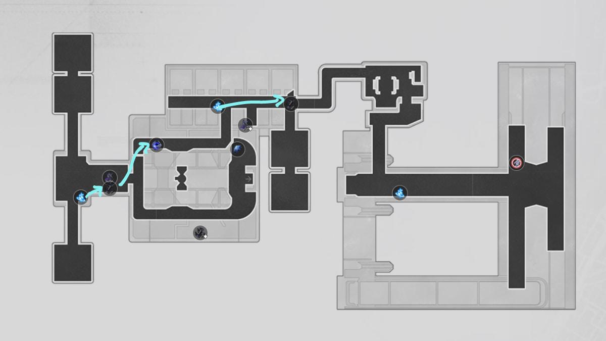 Supply Zone Acheron EXP farming route map