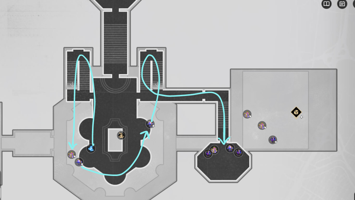 Dewlight Pavilion City Sandpit Acheron EXP farming route map