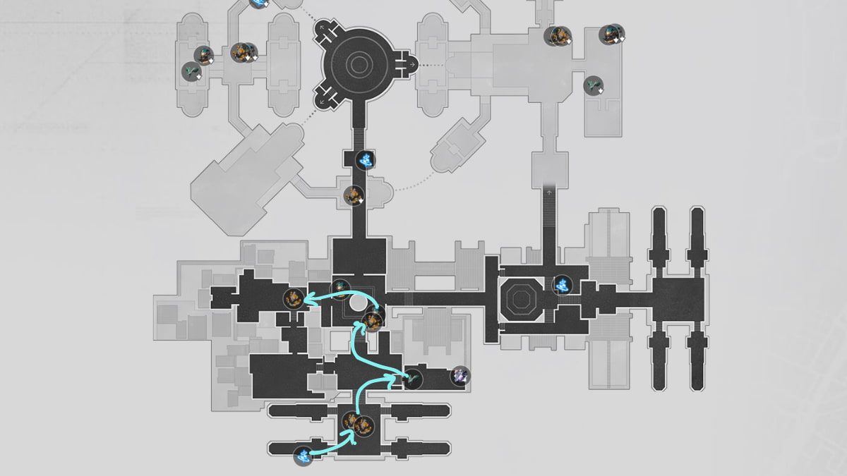 Divination Commission F2 Acheron EXP farming route map