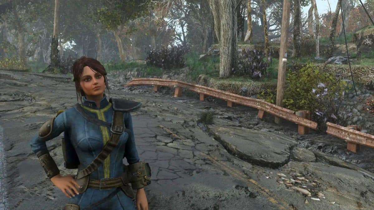 Lucy from Fallout series created with Looksmenu Face Preset Fallout 4 mod