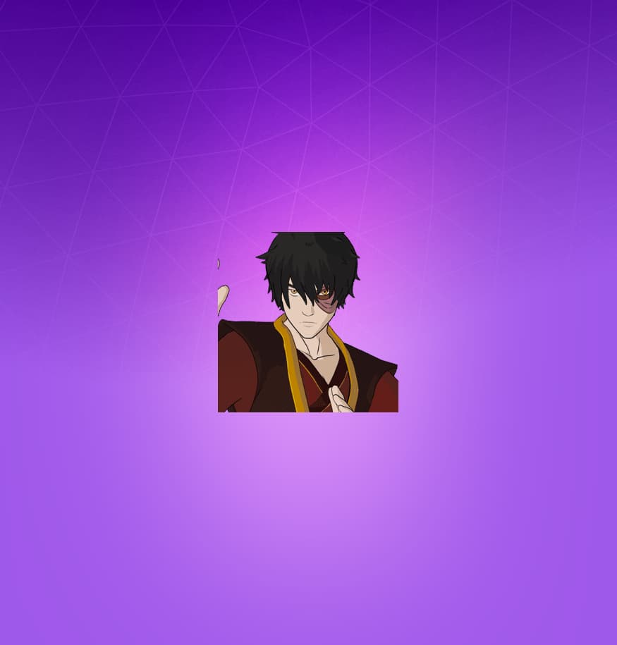 Zuko Avatar crossover outfit Fortnite