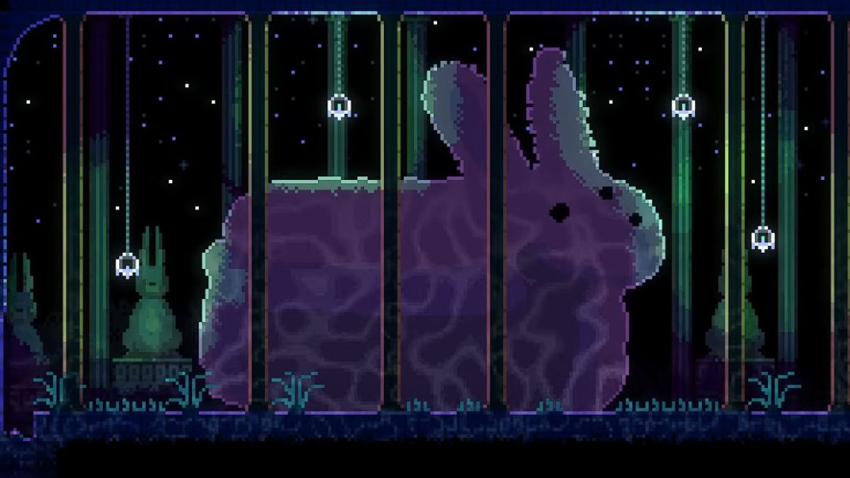 The giant secret bunny in Animal Well