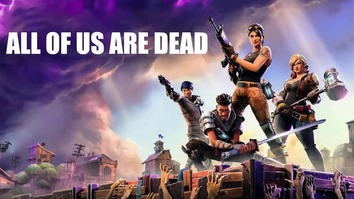 A set of players ready to take down zombies in Fortnite