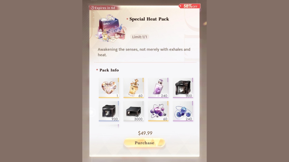 Love and Deepspace store pack purchase