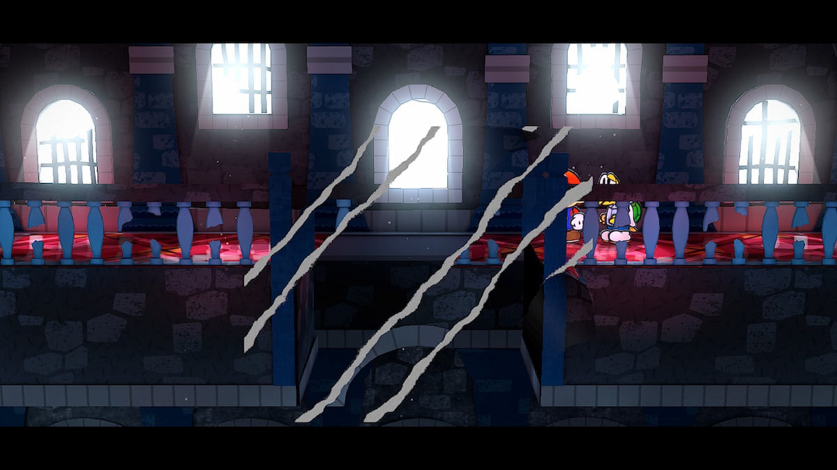 Ripped bridges in Paper Mario: the Thousand-Year Door.