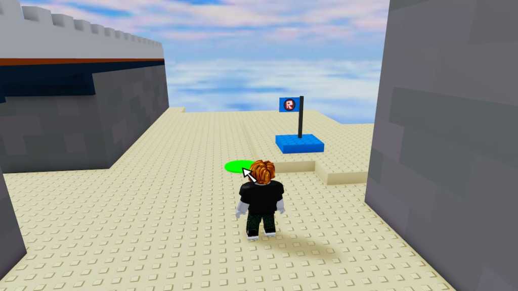 A player seeing a flag in Roblox Classic Event