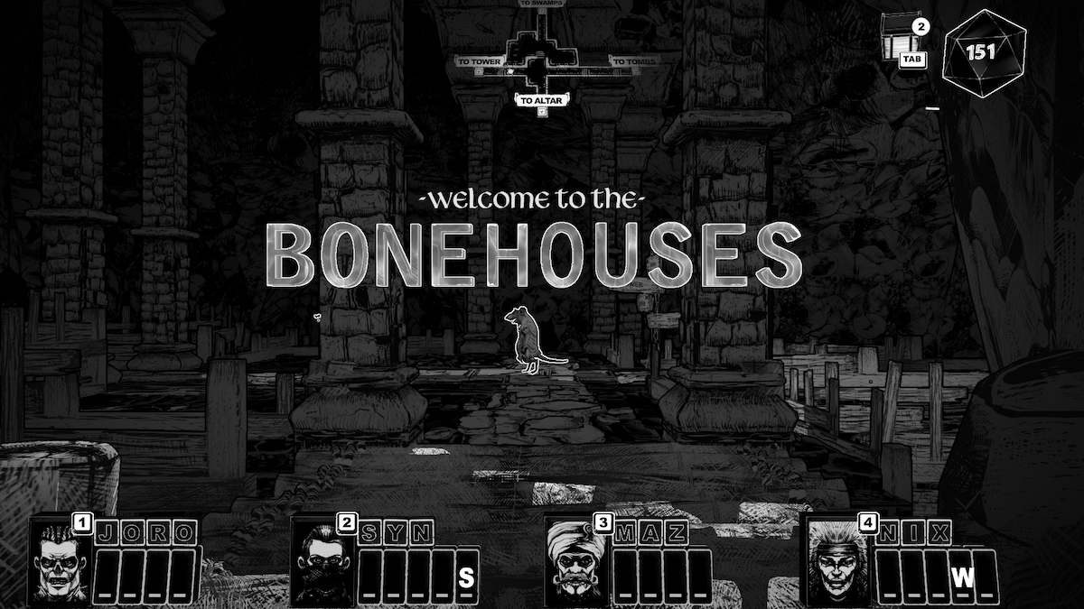 Welcome to the BONEHOUSES in CRYPTMASTER.