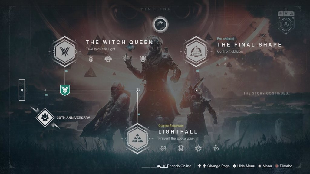 The third part of the timeline in Destiny 2.
