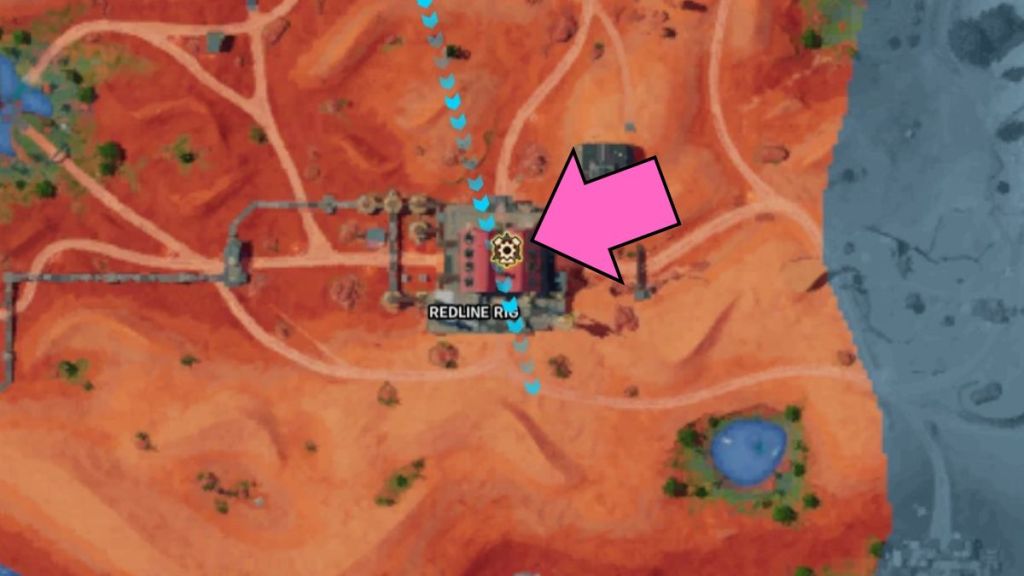 Location of The Machinist at the Redline Rig in Fortnite Chapter 5 Season 3