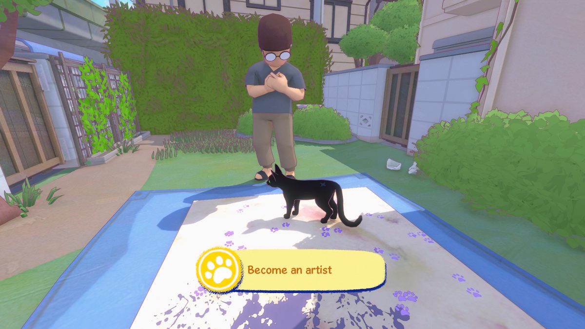 Become an Artist achievement in Little Kitty, Big City.