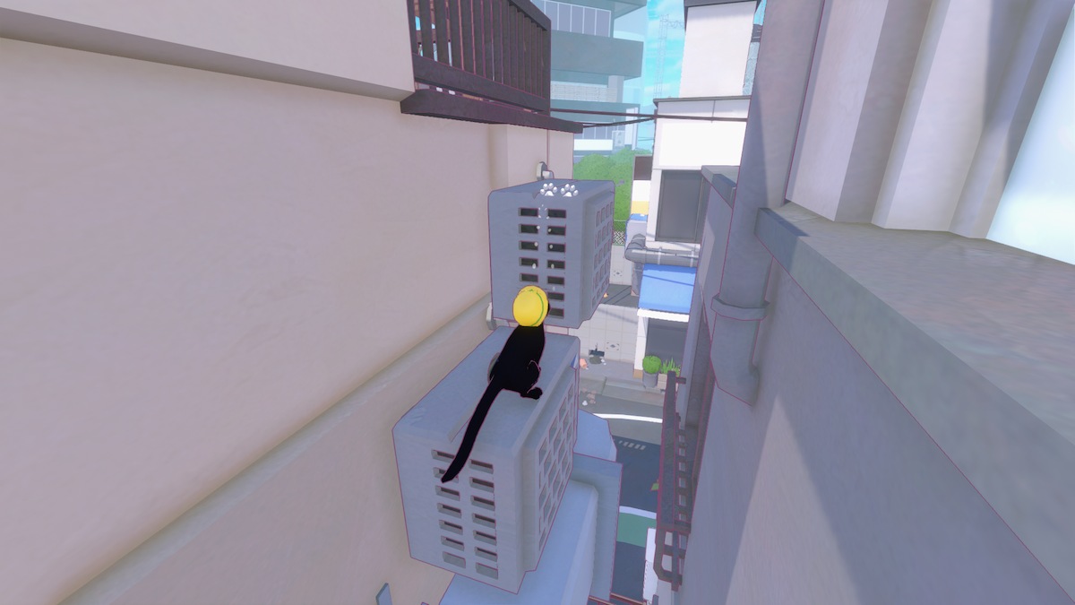 Precision jump in Little Kitty, Big City.