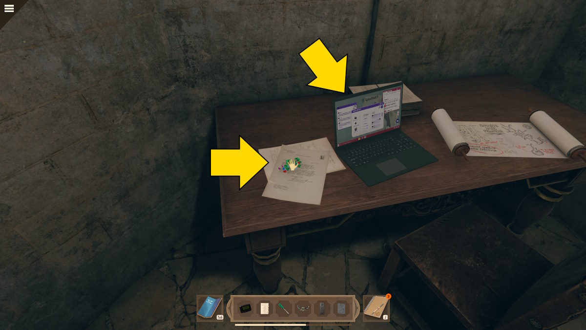 Finding the gems and laptop in Nancy Drew: Mystery of the Seven Keys