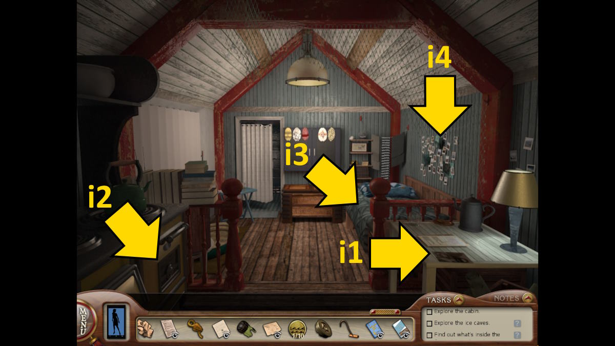 The entrance to the cabin in Nancy Drew: Sea Of Darkness