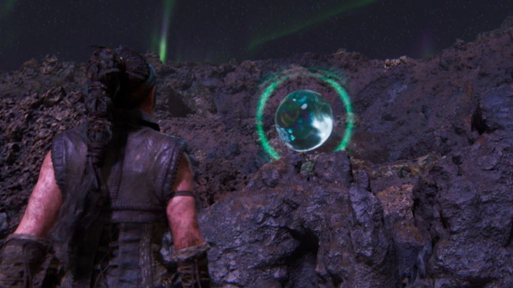 Bubble to reach the third pattern of the rune door in Hellblade II