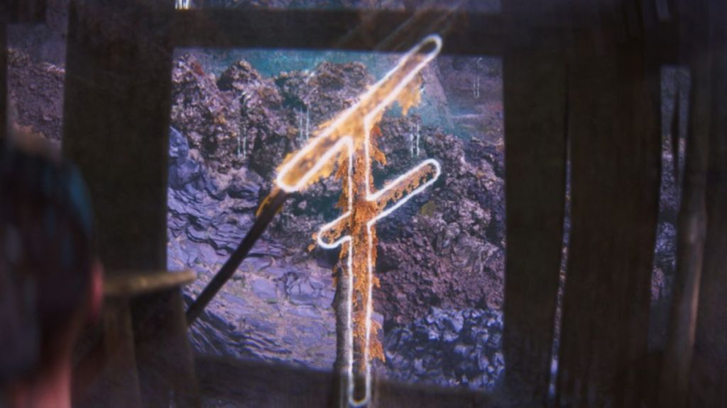 The third pattern for the rune door in Senua's Saga: Hellblade II