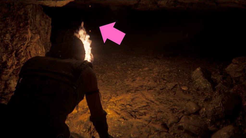 Hidden face in the caves of Senua's Saga: Hellblade II