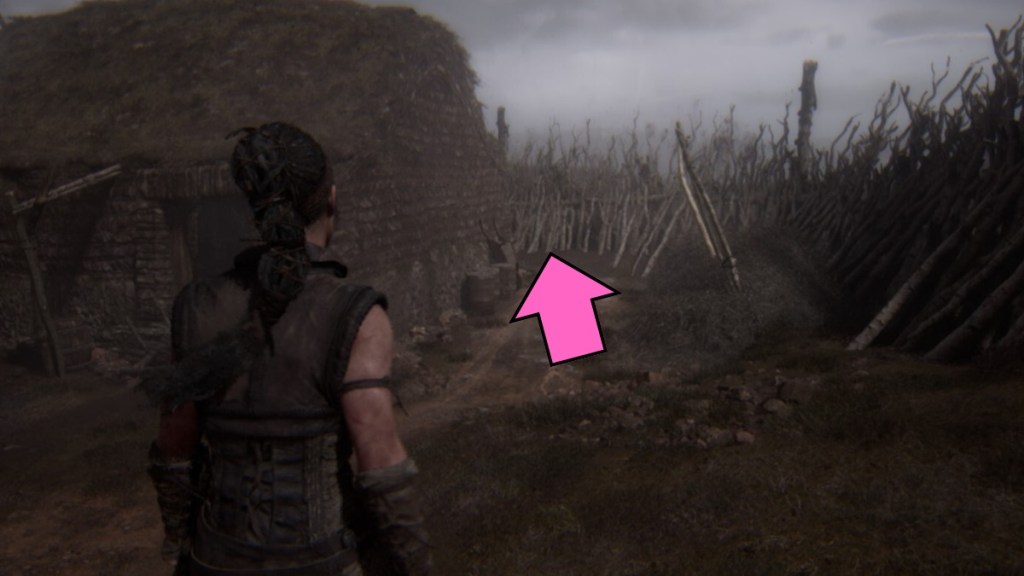 Path to the second rune pattern in Hellblade II