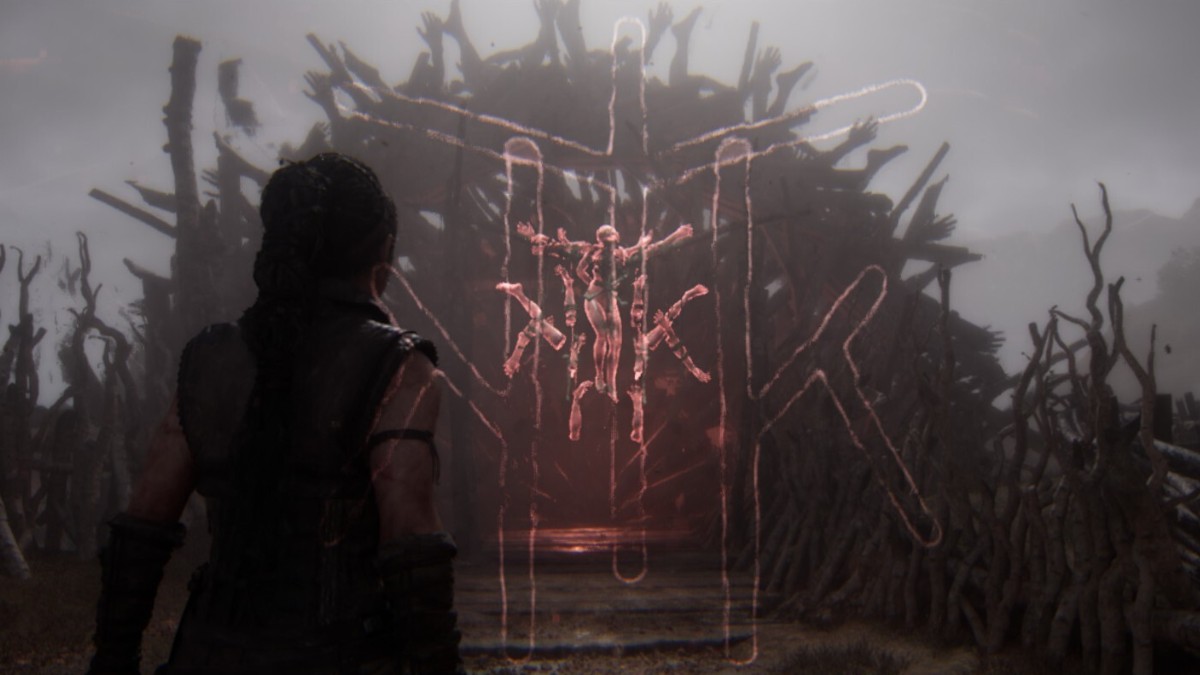 Rune Door in the Settlement Entrance chapter in Hellblade II