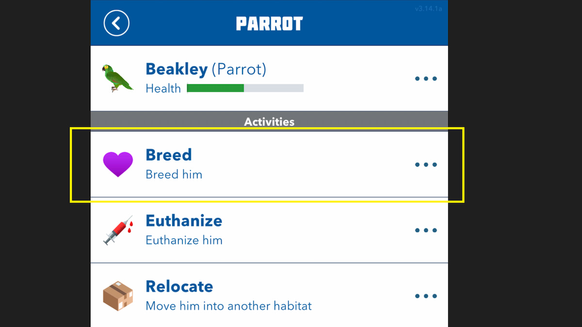 The Breeding Option in BitLife