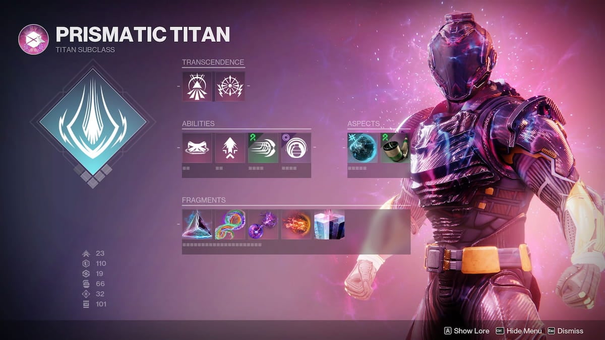 Prismatic Titan abilities in Destiny 2