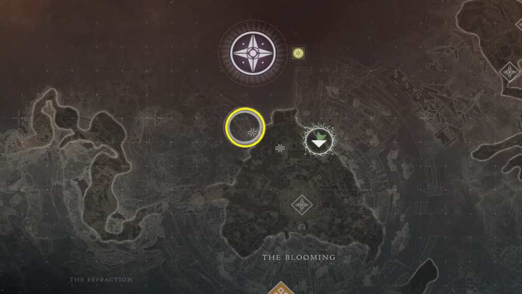 A chest map location in Destiny 2