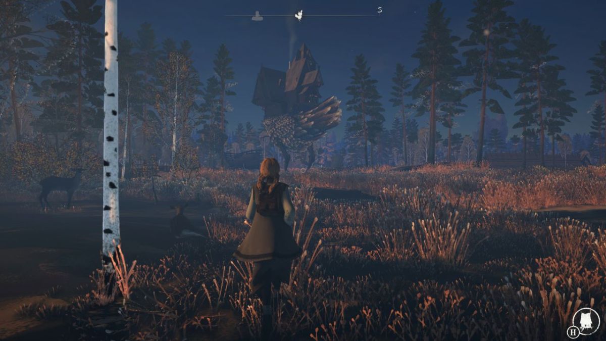 Player running through the woods in REKA