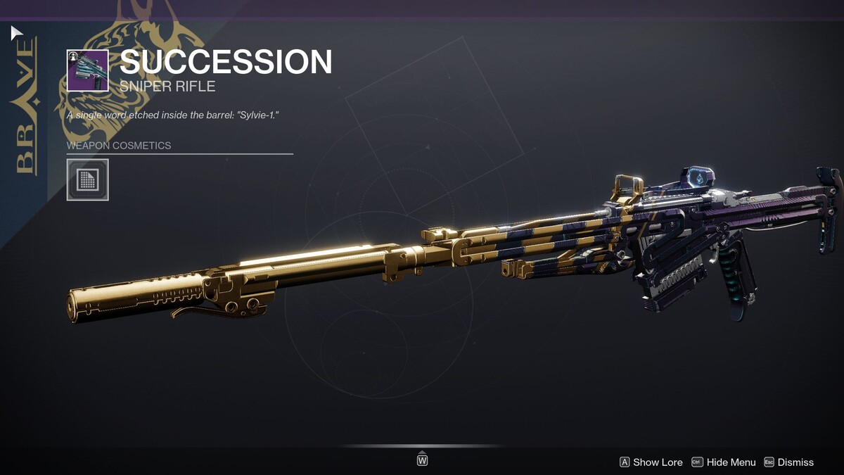 Succession Sniper Rifle in Destiny 2