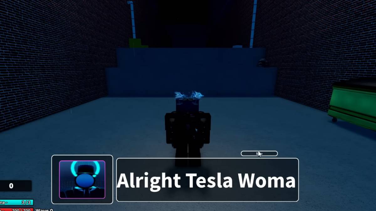 Tesla Woman Standing in  Superbox Siege Defense