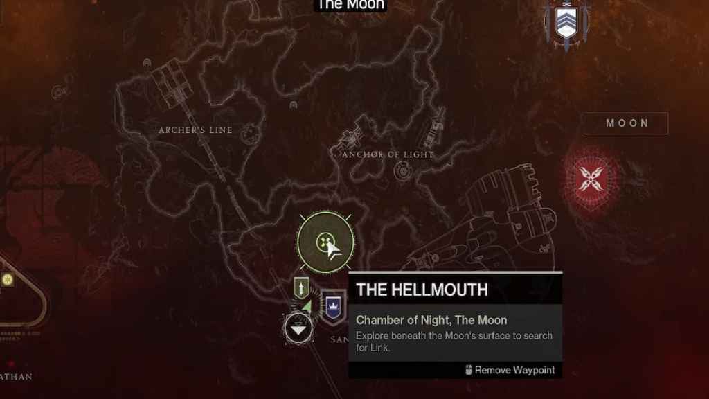 The Hellsmouth quest area in Destiny 2