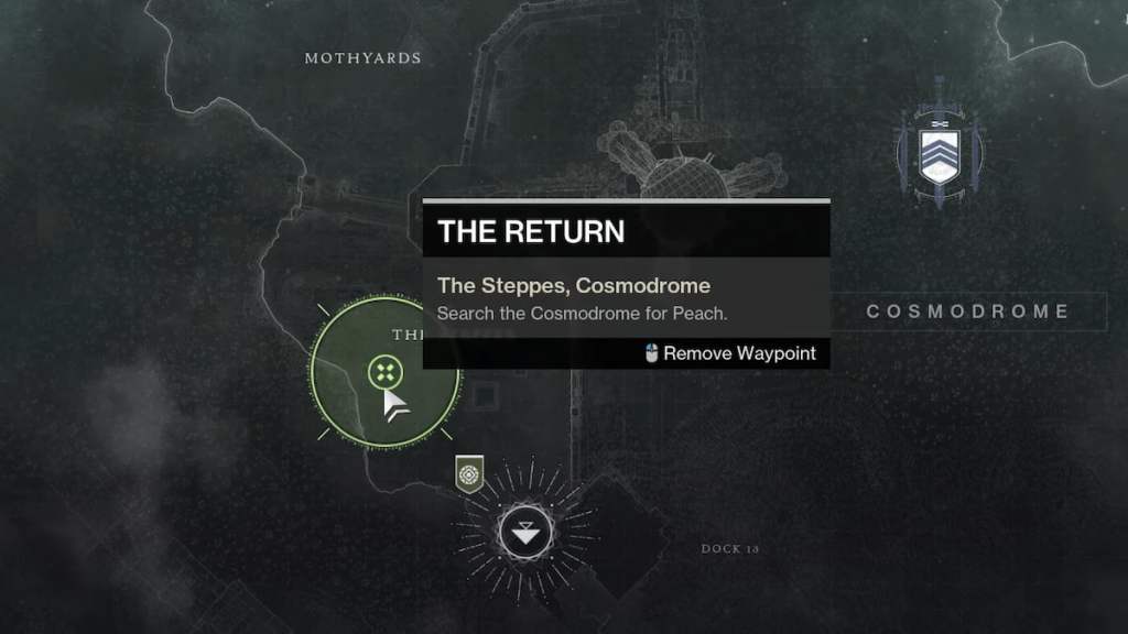 The Returns quest area in Destiny 2
