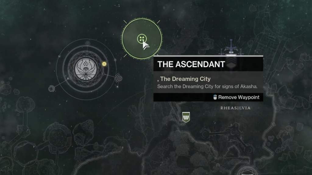 The Ascendant quest area in Destiny 2