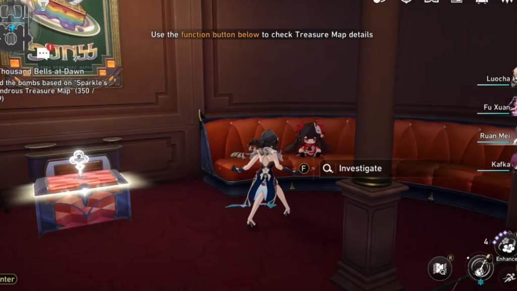 Honkai: Star Rail detective doll on couch