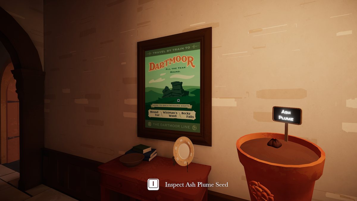 Dartmoor poster in Botany Manor.