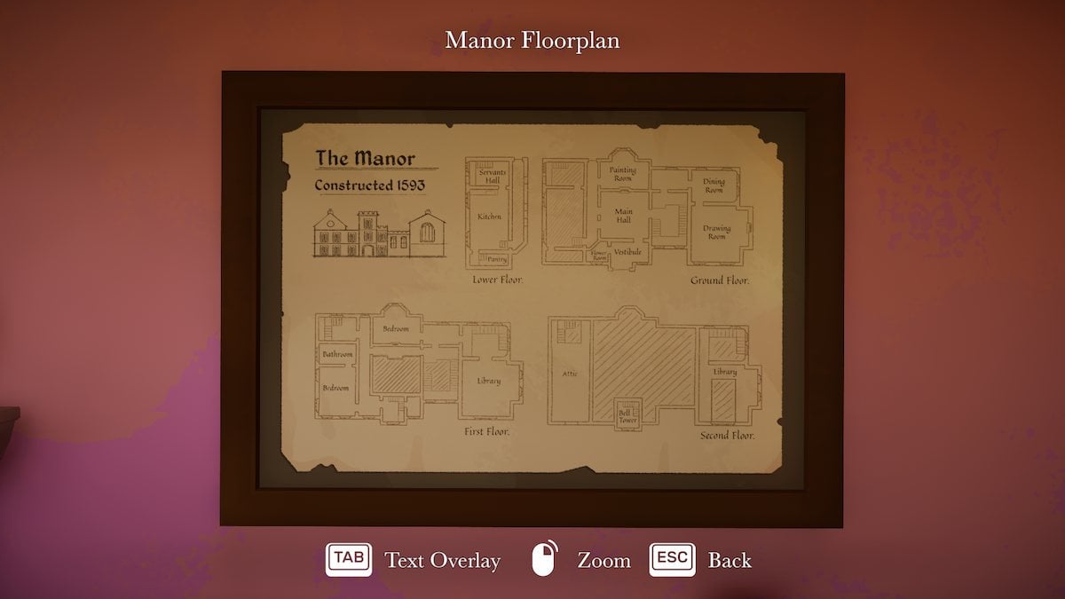 Manor floorplan in Botany Manor. 