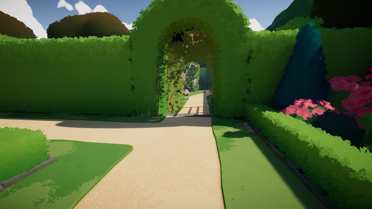 Garden paths in Botany Manor. 